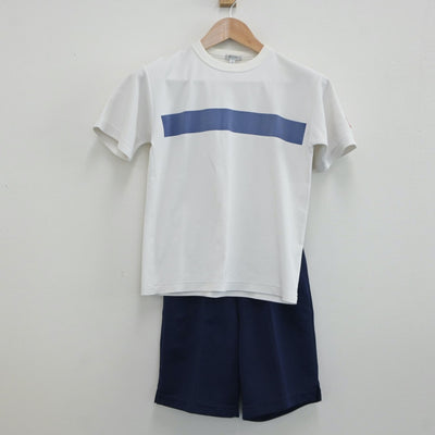 【中古】東京都 青梅第三中学校 女子制服 2点（体操服 上・体操服 下）sf019269