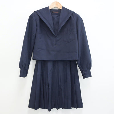 【中古】大阪府 十三中学校 女子制服 2点（セーラー服・スカート）sf019273