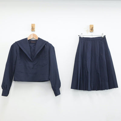 【中古】大阪府 十三中学校 女子制服 2点（セーラー服・スカート）sf019273