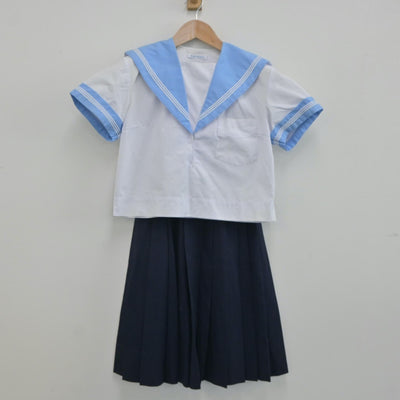 【中古】大阪府 十三中学校 女子制服 3点（セーラー服・スカート）sf019274