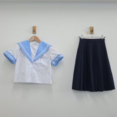 【中古】大阪府 十三中学校 女子制服 3点（セーラー服・スカート）sf019274