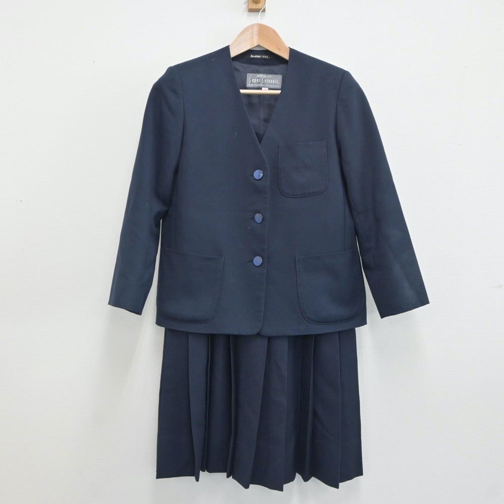 【中古】東京都 青梅第三中学校 女子制服 2点（ブレザー・ジャンパースカート）sf019275