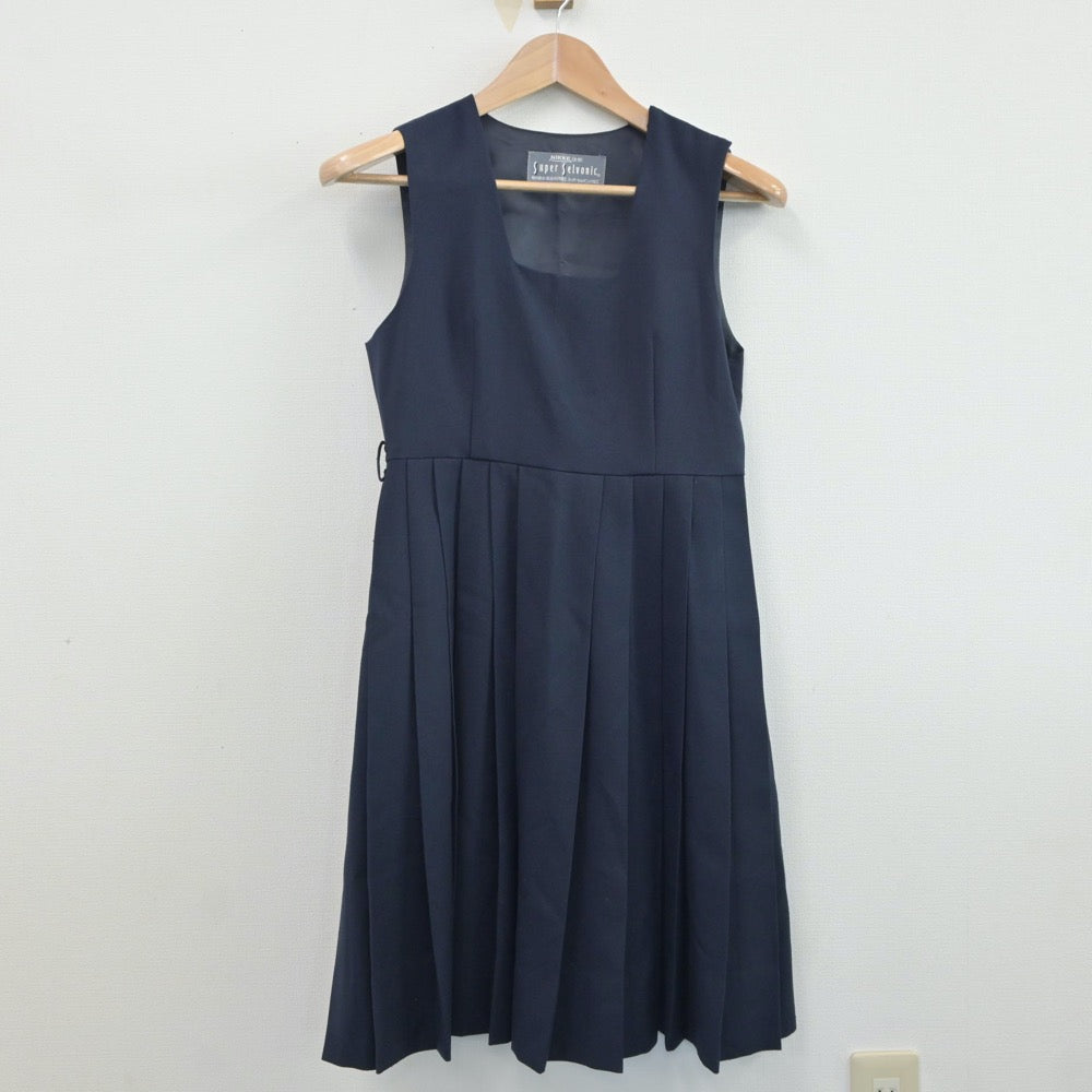 【中古】東京都 青梅第三中学校 女子制服 2点（ブレザー・ジャンパースカート）sf019275