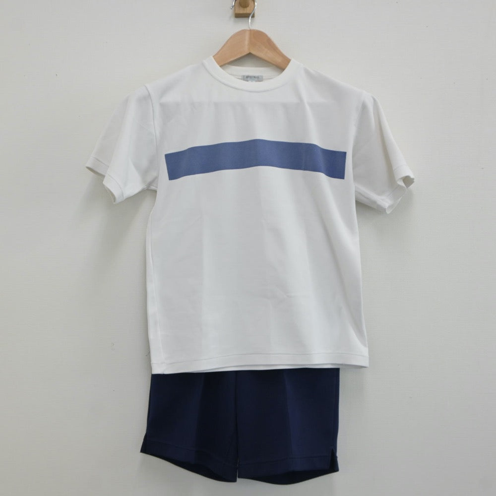 【中古】東京都 青梅第三中学校 女子制服 2点（体操服 上・体操服 下）sf019277