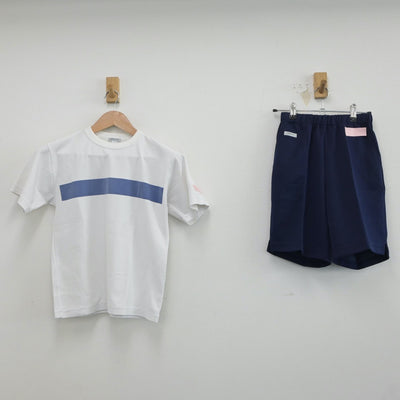 【中古】東京都 青梅第三中学校 女子制服 2点（体操服 上・体操服 下）sf019277