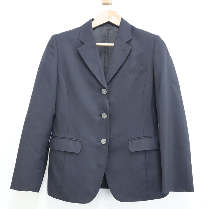 【中古】福岡県 須恵高等学校 女子制服 4点（ブレザー・ニット・スカート）sf019280