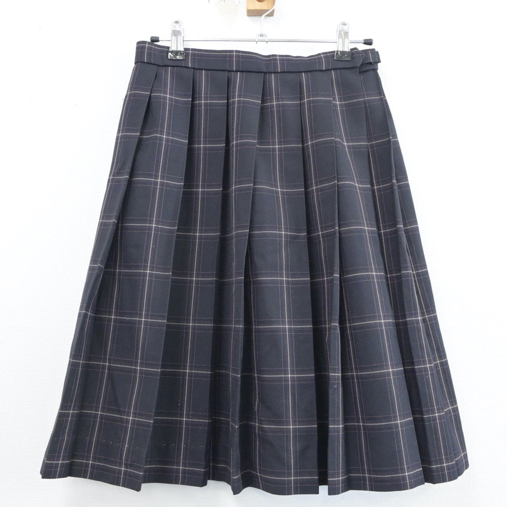 【中古】福岡県 須恵高等学校 女子制服 4点（ブレザー・ニット・スカート）sf019280