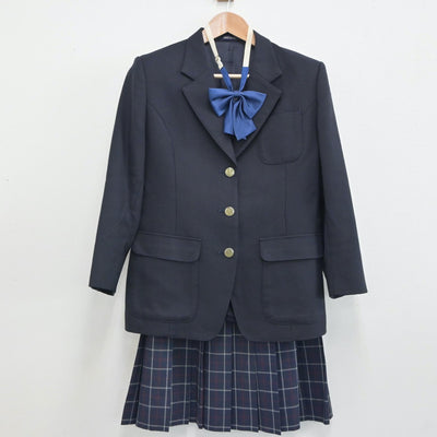 【中古】三重県 名張高等学校 女子制服 4点（ブレザー・スカート）sf019282