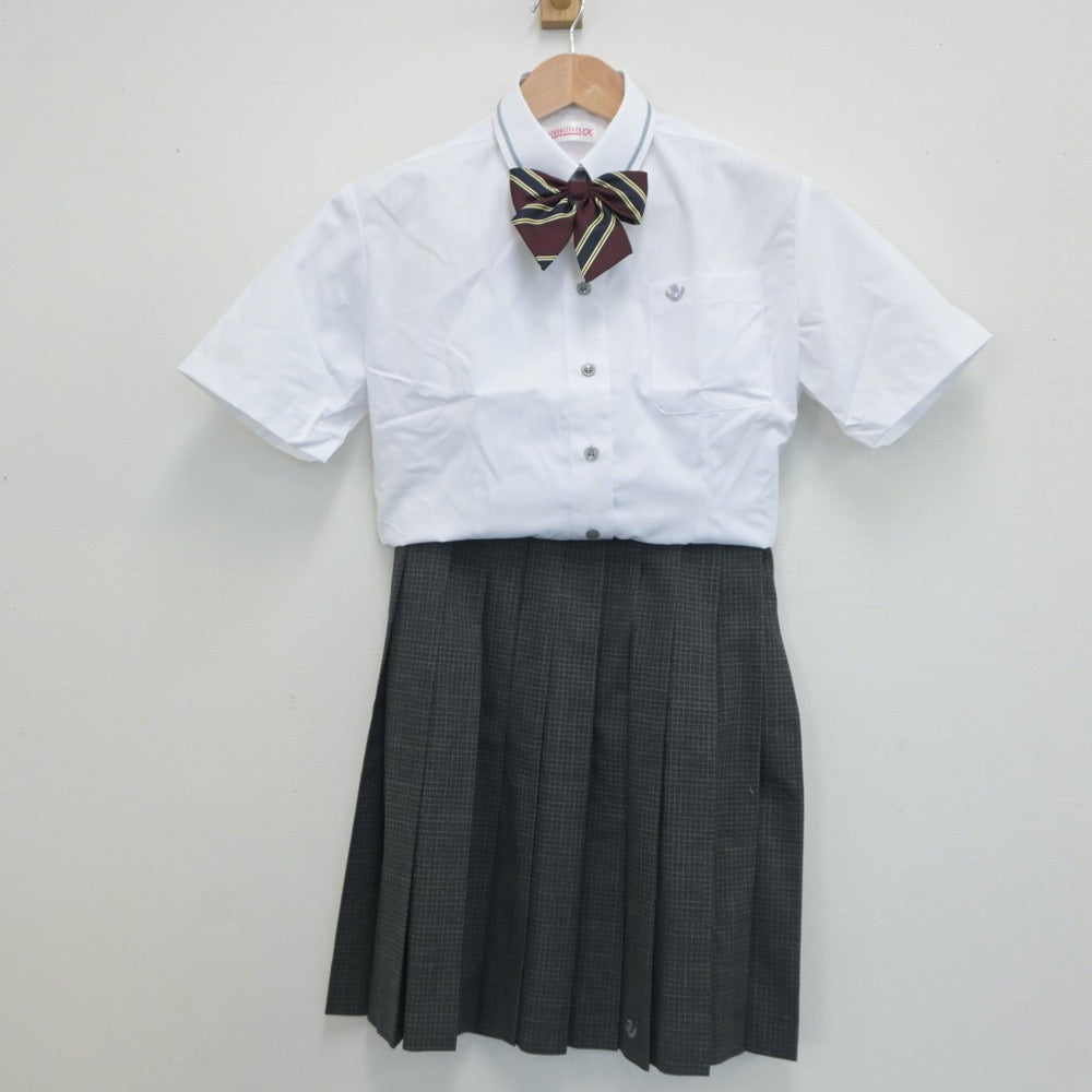 【中古】大阪府 伯太高等学校 女子制服 3点（シャツ・スカート）sf019286