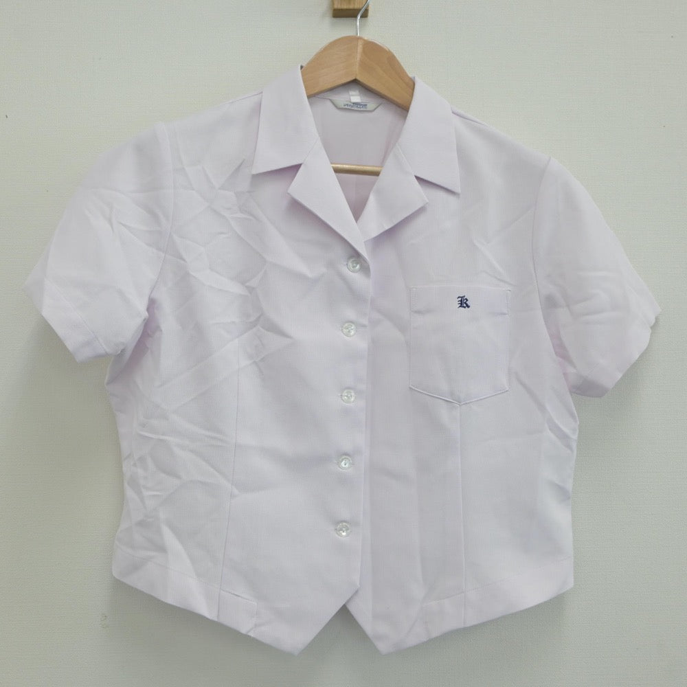 【中古】秋田県 国学館高等学校 女子制服 5点（シャツ・ニットベスト・スカート）sf019288