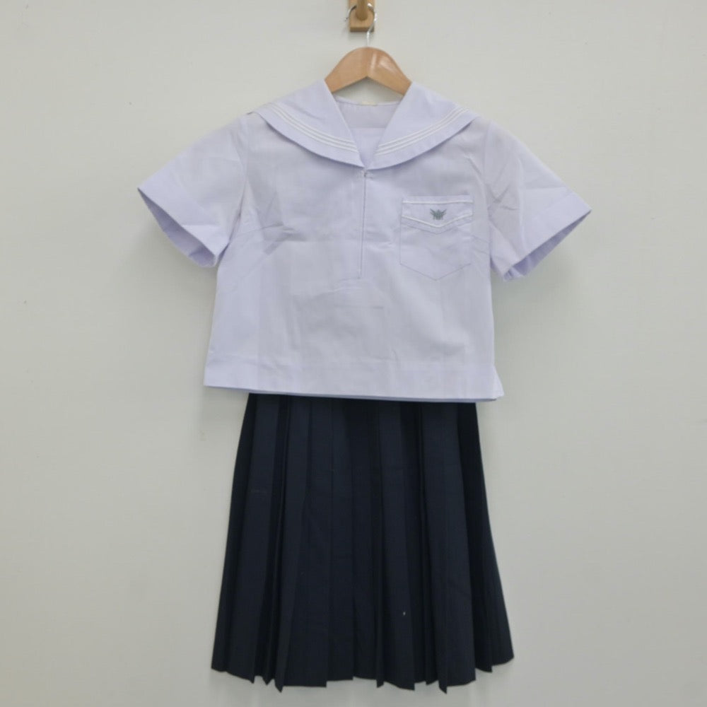 【中古】兵庫県 小野高等学校 女子制服 3点（セーラー服・セーラー服・スカート）sf019298