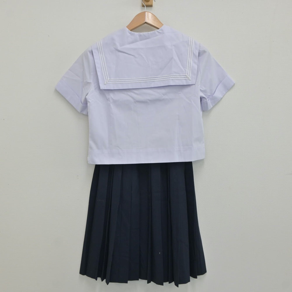 【中古】兵庫県 小野高等学校 女子制服 3点（セーラー服・セーラー服・スカート）sf019298