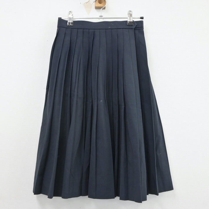O95 (中古) 兵庫県 姫路飾西高校 セーラー服 上下セット/L/W64