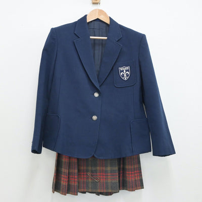 【中古】東京都 頌栄女子学院 中学校・高等学校 女子制服 2点（ブレザー・スカート）sf019300