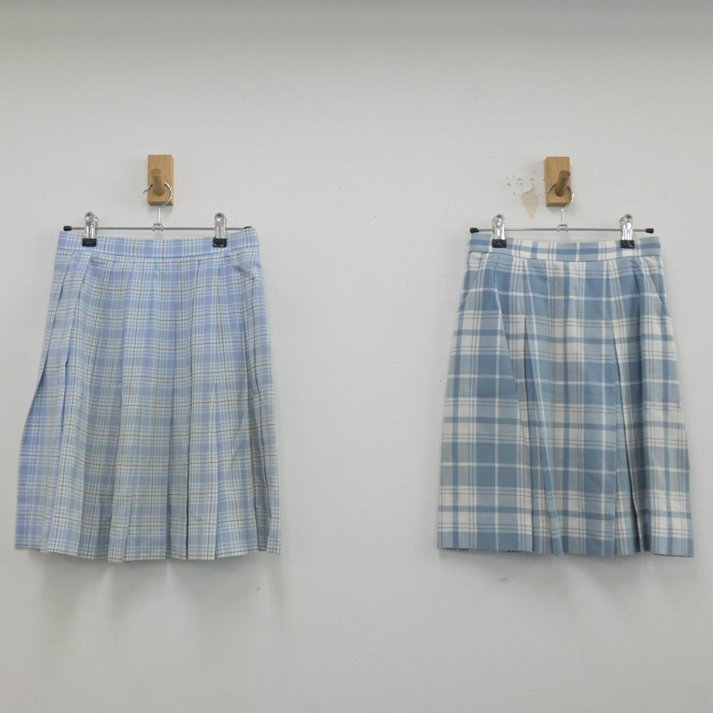 【中古】東京都 頌栄女子学院 中学校・高等学校 女子制服 3点（ニットベスト・スカート）sf019302