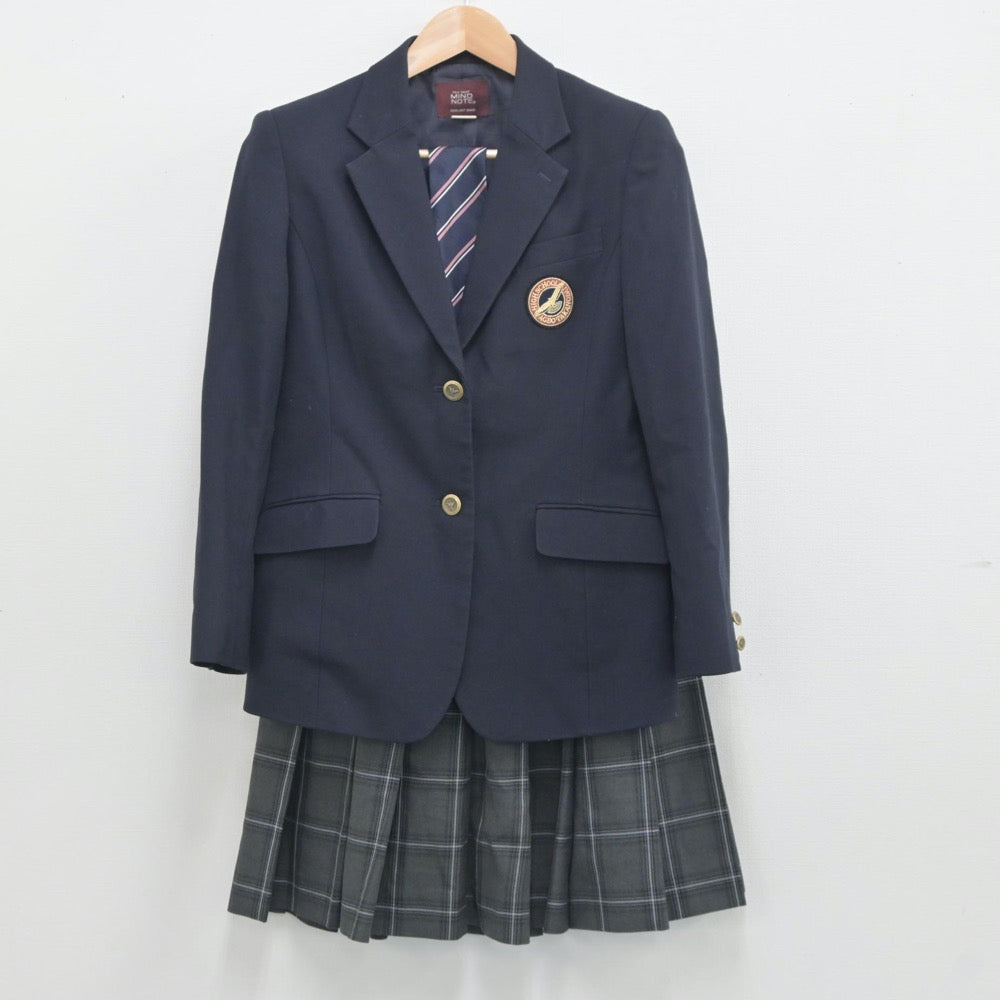 【中古】埼玉県 上尾鷹の台高等学校 女子制服 5点（ブレザー・ニット・スカート）sf019312