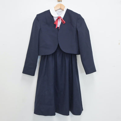 【中古】愛知県 聖霊中学校 女子制服 6点（ブレザー・シャツ・ジャンパースカート）sf019320