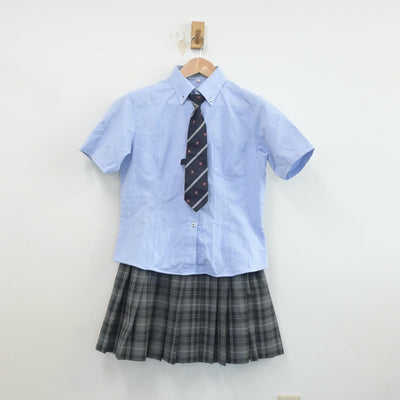 【中古】神奈川県 白鵬女子高等学校 女子制服 5点（ニットベスト・シャツ・スカート）sf019328