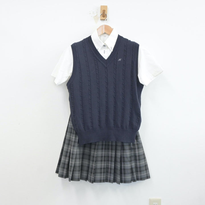 白鵬女子　コート　M 中古】神奈川県 白鵬女子高等学校 女子制服 1点 (コート