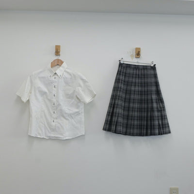 【中古】神奈川県 白鵬女子高等学校 女子制服 5点（ニットベスト・シャツ・スカート）sf019328