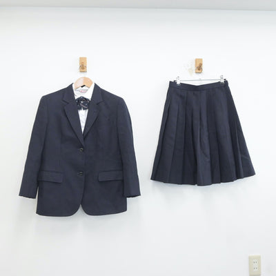 【中古】兵庫県 須磨学園高等学校 女子制服 4点（ブレザー・シャツ・スカート）sf019335