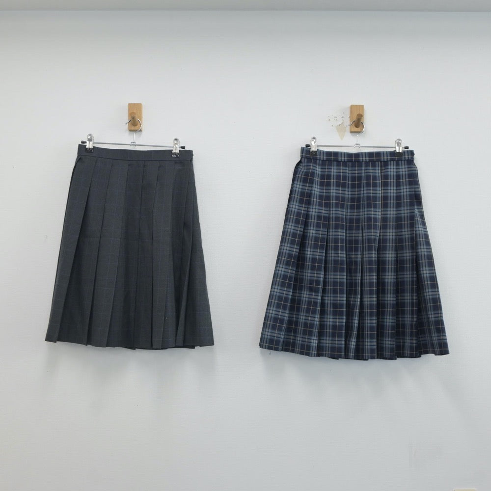 【中古】兵庫県 須磨学園高等学校 女子制服 2点（スカート・スカート）sf019338