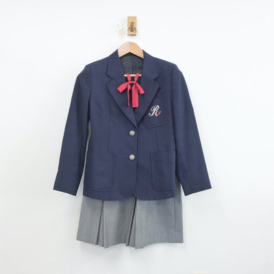 【中古】神奈川県 横浜市立領家中学校 女子制服 4点（ブレザー・ベスト・スカート）sf019339