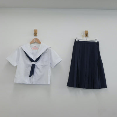 【中古】大阪府 箕面市立第一中学校 女子制服 3点（セーラー服・スカート）sf019345