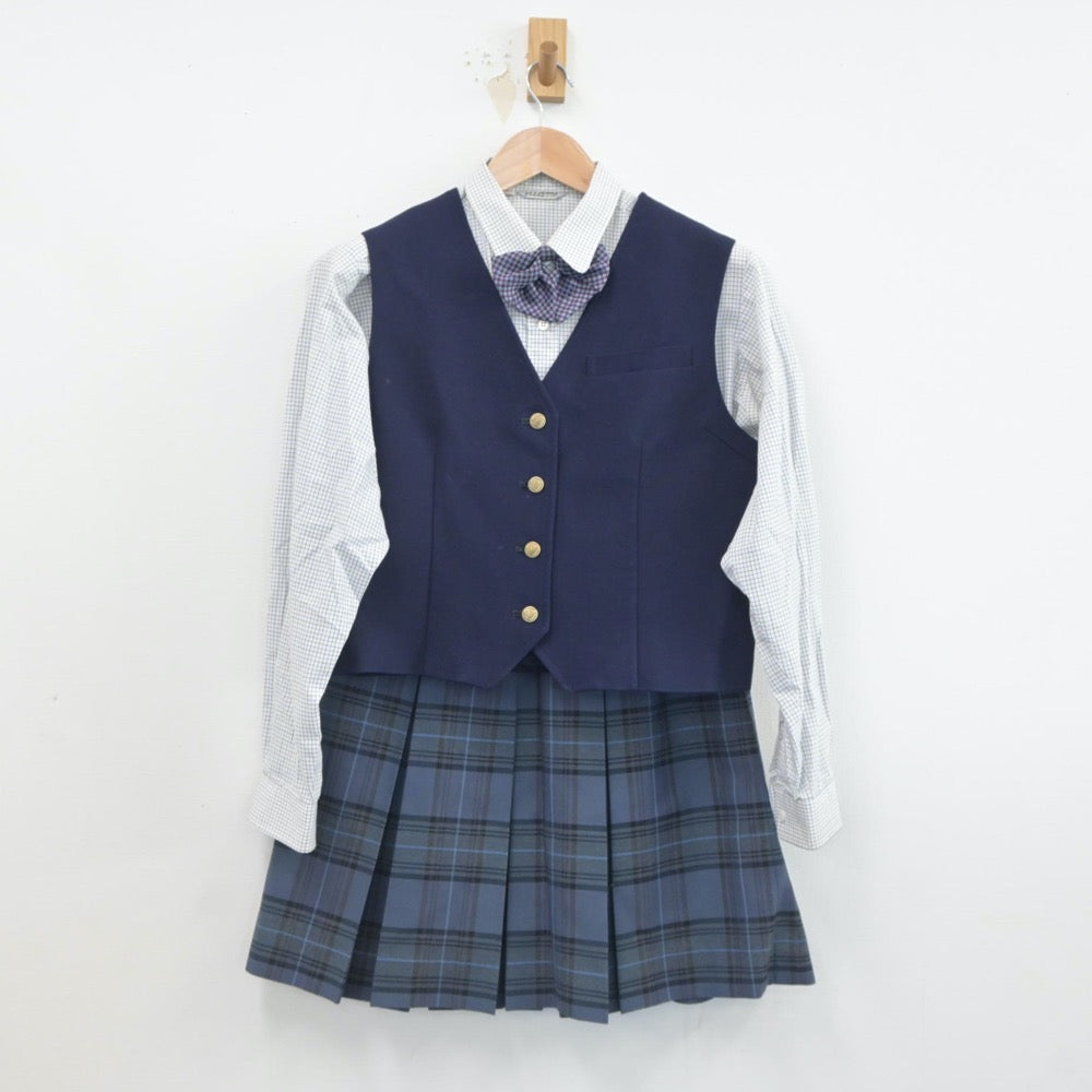 中古制服】青森県 千葉学園高等学校 女子制服 6点（ブレザー・ベスト・シャツ・スカート）sf019347【リサイクル学生服】 | 中古制服通販パレイド