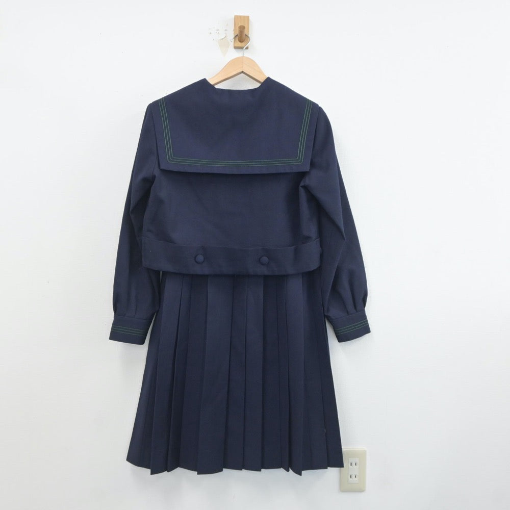 【中古】大阪府 学校法人樟蔭高等学校 女子制服 5点（セーラー服・スカート）sf019353