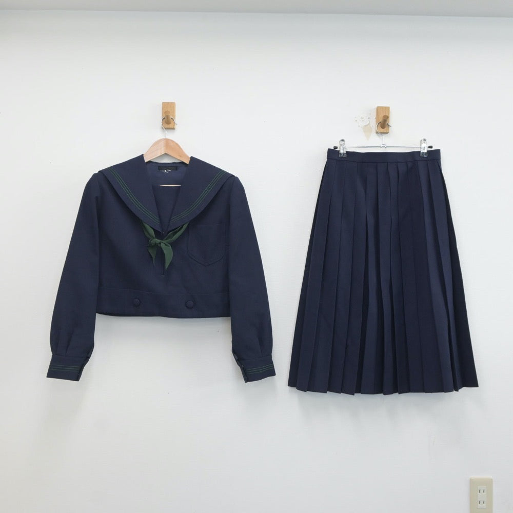 【中古】大阪府 学校法人樟蔭高等学校 女子制服 5点（セーラー服・スカート）sf019353