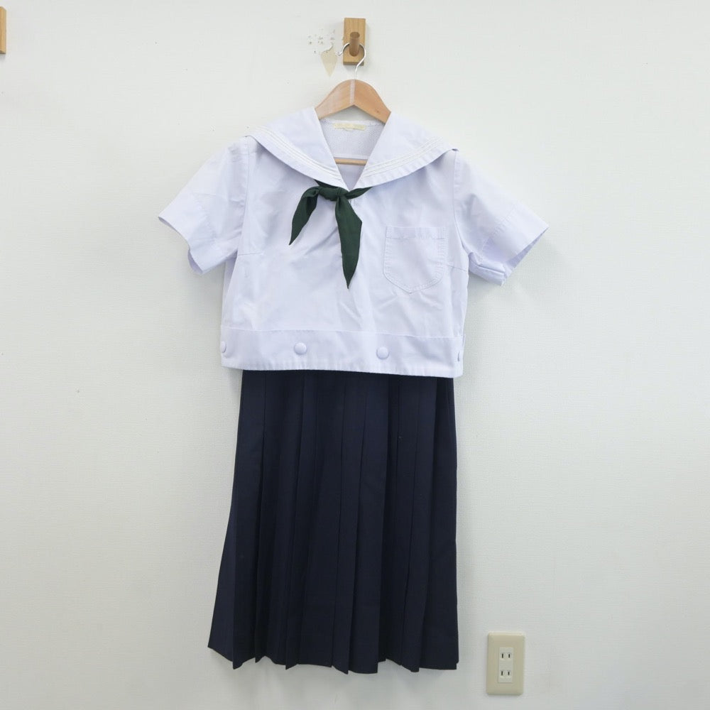 【中古】大阪府 学校法人樟蔭高等学校 女子制服 5点（セーラー服・スカート）sf019354