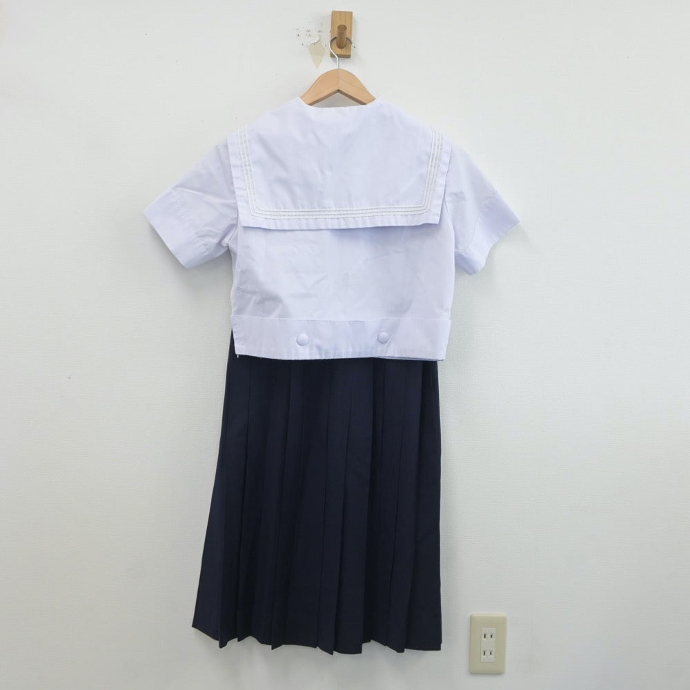 【中古】大阪府 学校法人樟蔭高等学校 女子制服 5点（セーラー服・スカート）sf019354