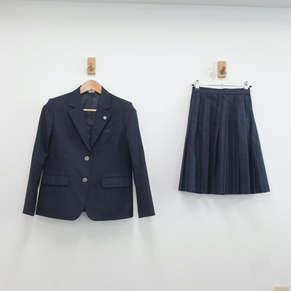 【中古】大阪府 堺上高等学校 女子制服 3点（ブレザー・スカート）sf019356