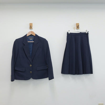 【中古】大阪府 北池田中学校 女子制服 3点（ブレザー・スカート）sf019357