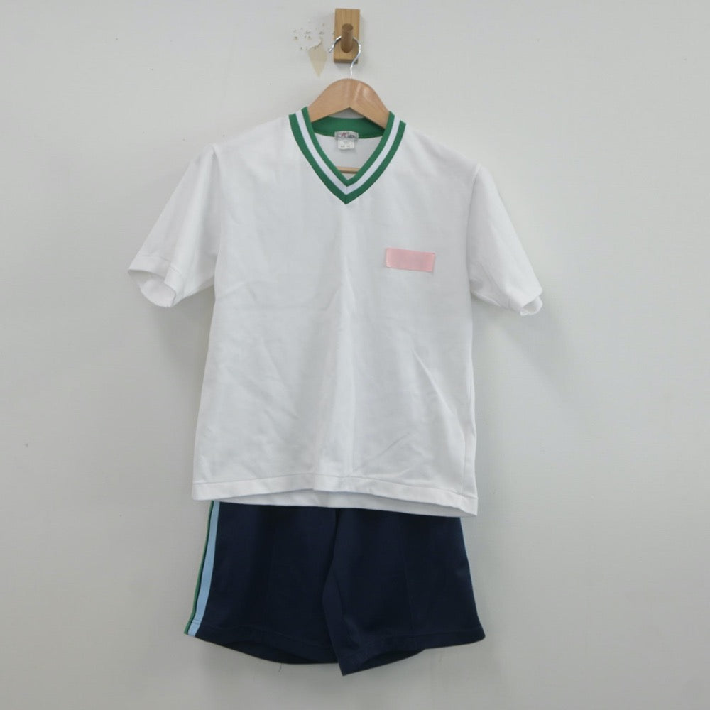 【中古】兵庫県 清水高等学校 女子制服 2点（体操服 上・体操服 下）sf019368