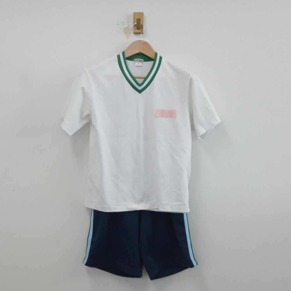 【中古】兵庫県 清水高等学校 女子制服 2点（体操服 上・体操服 下）sf019369