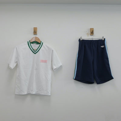 【中古】兵庫県 清水高等学校 女子制服 2点（体操服 上・体操服 下）sf019369