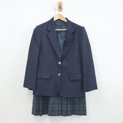 【中古】宮城県 しらかし台中学校 女子制服 3点（ブレザー・ベスト・スカート）sf019370