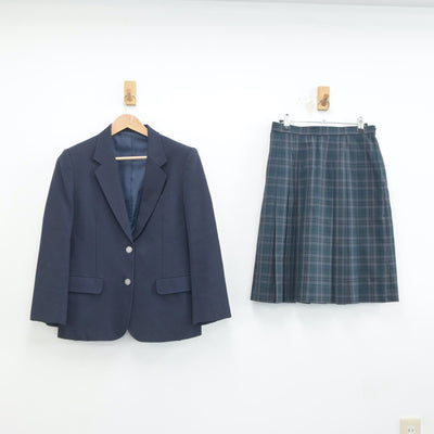 【中古】宮城県 しらかし台中学校 女子制服 3点（ブレザー・ベスト・スカート）sf019370