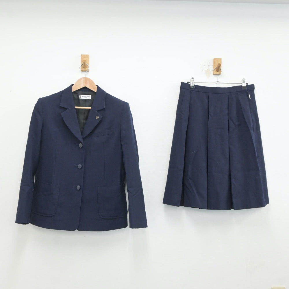 【中古】群馬県 群馬県立館林商工高等学校 女子制服 3点（ブレザー・ベスト・スカート）sf019379