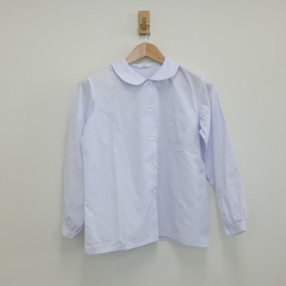 【中古】青森県 青森市立佃中学校 女子制服 2点（シャツ・スカート）sf019380