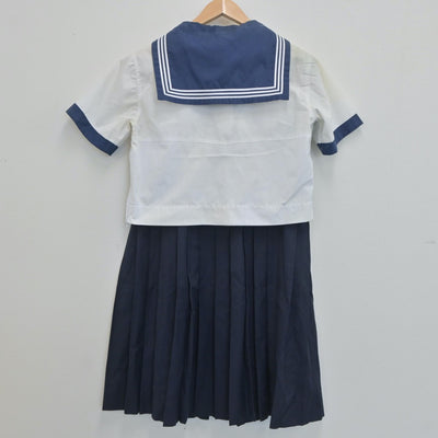 【中古】神奈川県 聖和学院高等学校 女子制服 3点（セーラー服・スカート）sf019389