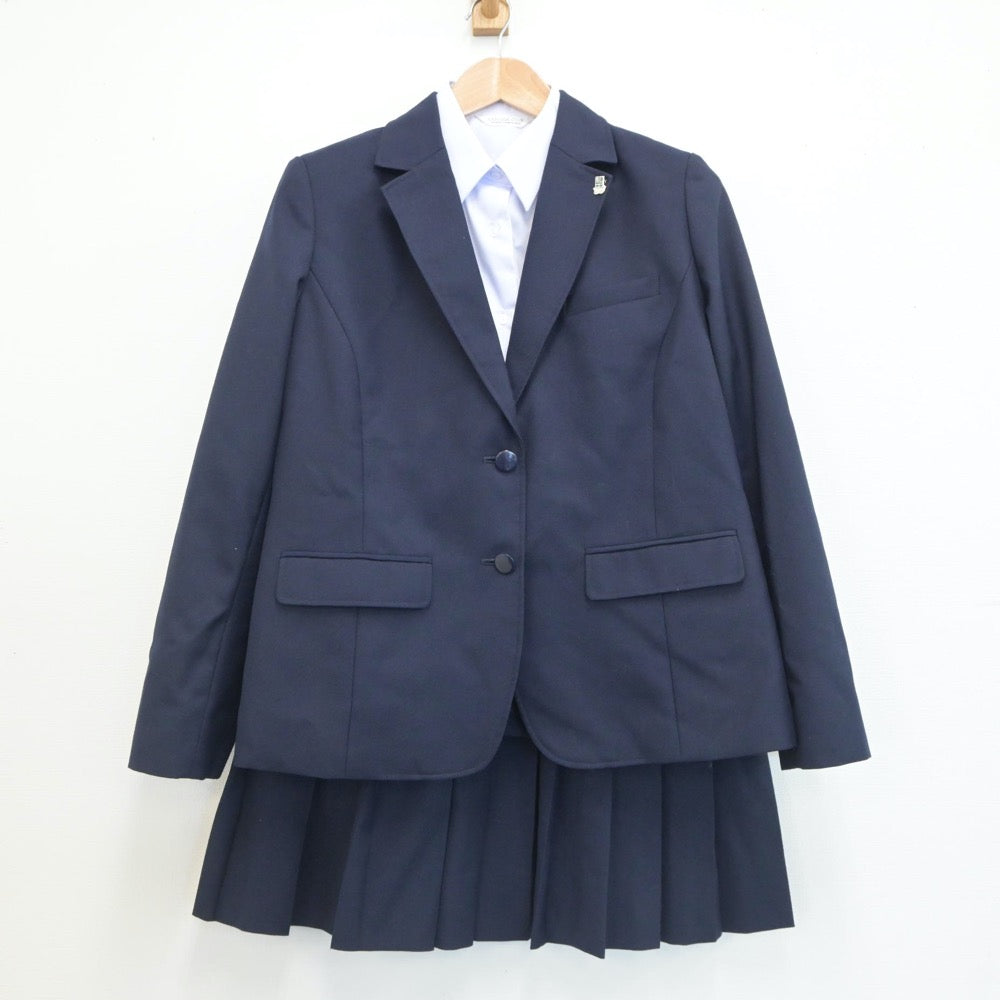 【中古】神奈川県 大和中学校 女子制服 4点（ブレザー・シャツ・スカート）sf019405