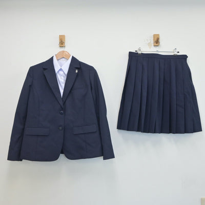 【中古】神奈川県 大和中学校 女子制服 4点（ブレザー・シャツ・スカート）sf019405