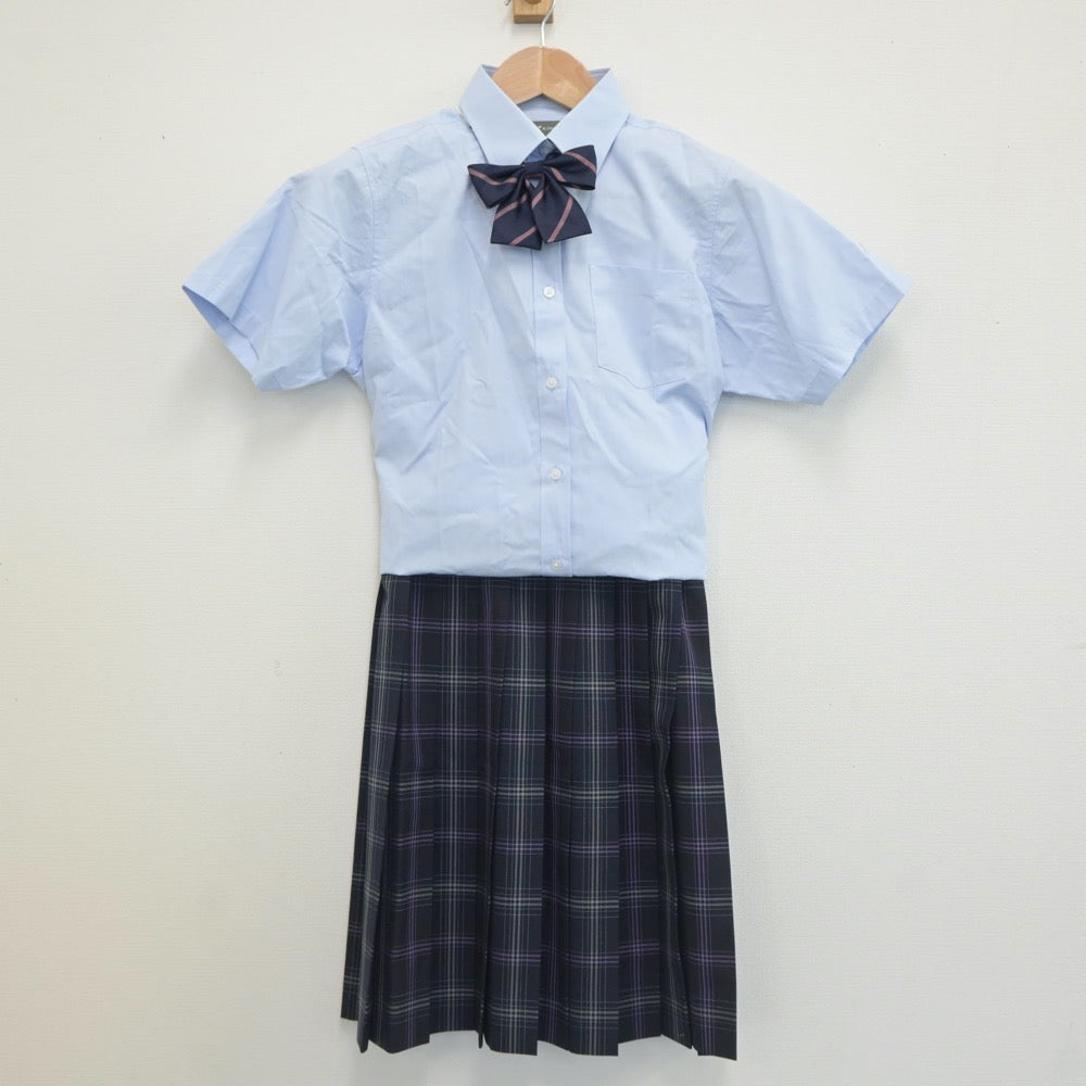 【中古】東京都 飛鳥未来高等学校 女子制服 3点（シャツ・スカート）sf019407