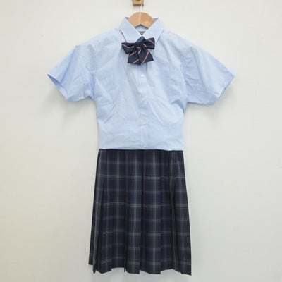 【中古】東京都 飛鳥未来高等学校 女子制服 3点（シャツ・スカート）sf019407