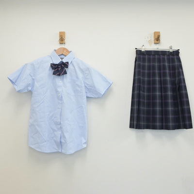 【中古】東京都 飛鳥未来高等学校 女子制服 3点（シャツ・スカート）sf019407