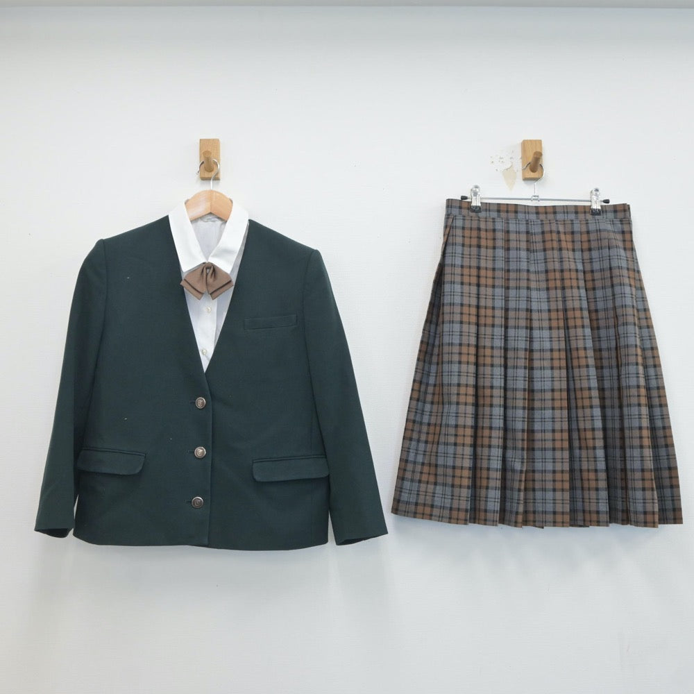 【中古】埼玉県 所沢中学校 女子制服 4点（ブレザー・シャツ・スカート）sf019416