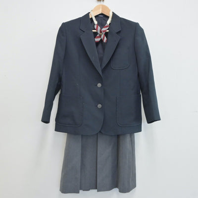 【中古】千葉県 松ヶ丘中学校 女子制服 3点（ブレザー・スカート）sf019419